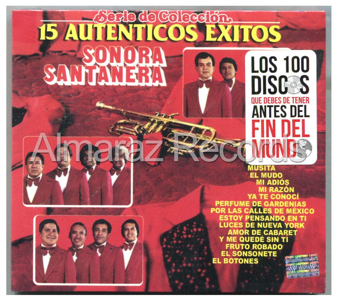 La Sonora Santanera 15 Autenticos Exitos CD (2012 Digipak) - Almaraz Records | Tienda de Discos y Películas
 - 1