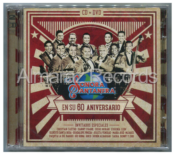 La Sonora Santanera En Su 60 Aniversario CD+DVD - Almaraz Records | Tienda de Discos y Películas
 - 1