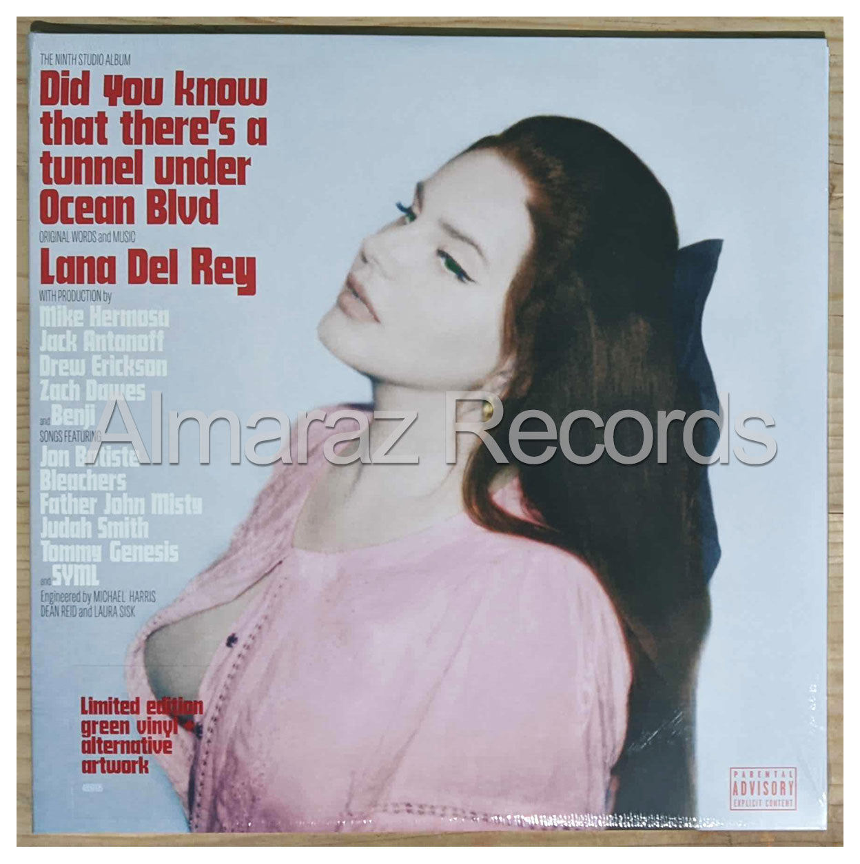 Lana Del Rey Did You Know That There's A Tunnel Under Ocean Blvd Limited Green Vinyl LP