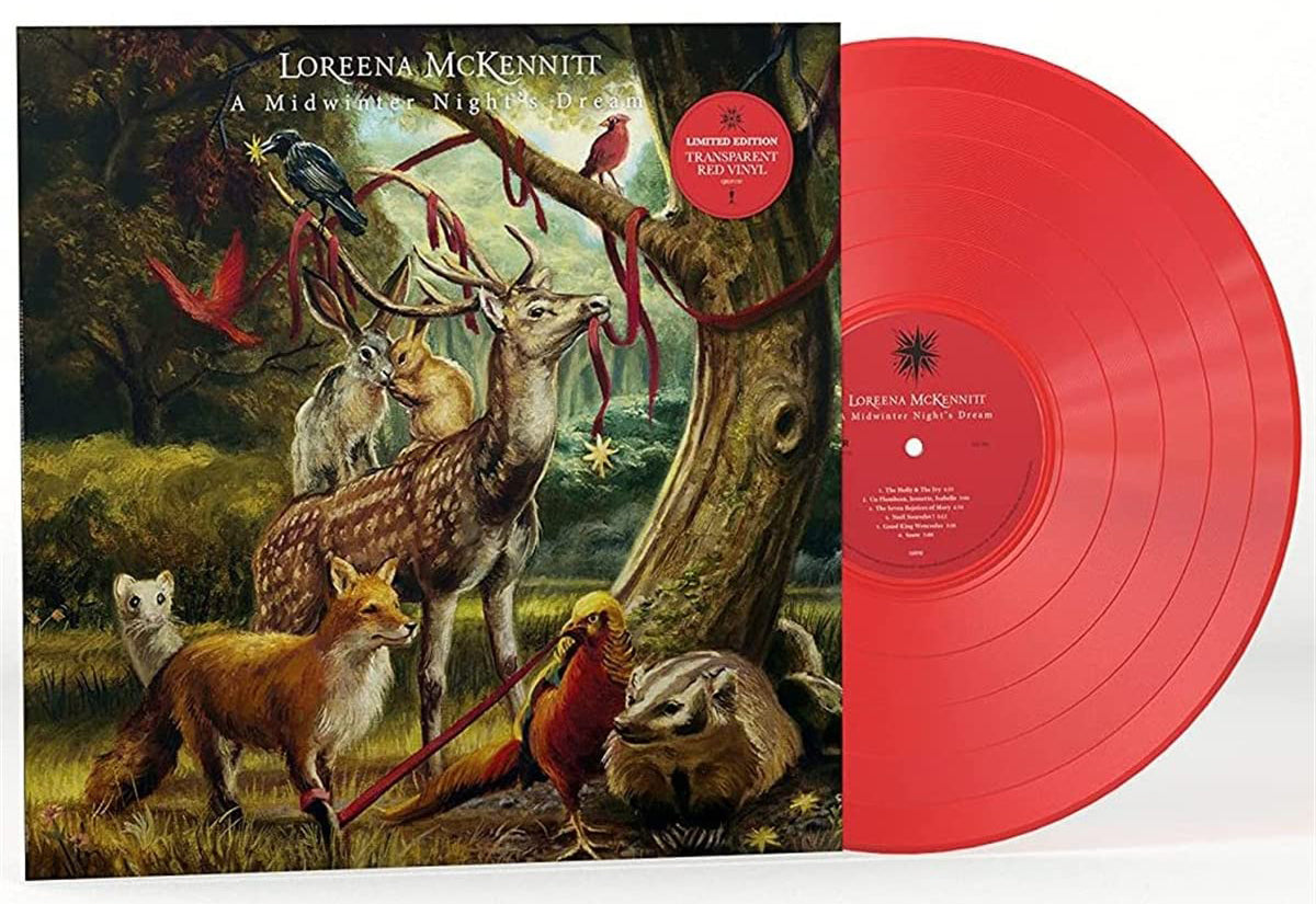 Loreena McKennitt A Midwinter Night's Dream Limited Red Vinyl LP