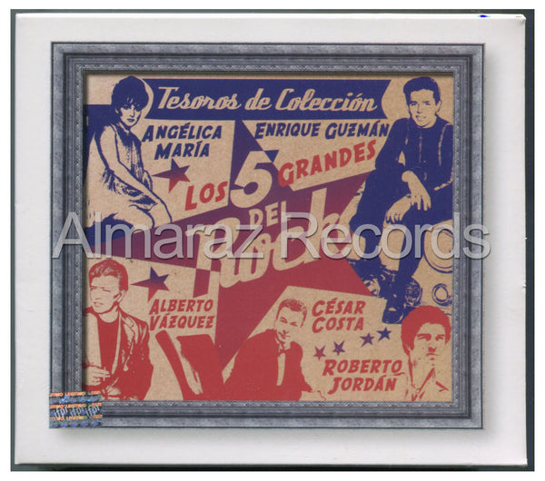 Los 5 Grandes Del Rock Tesoros De Coleccion 3CD Enrique Guzman - Almaraz Records | Tienda de Discos y Películas
 - 1
