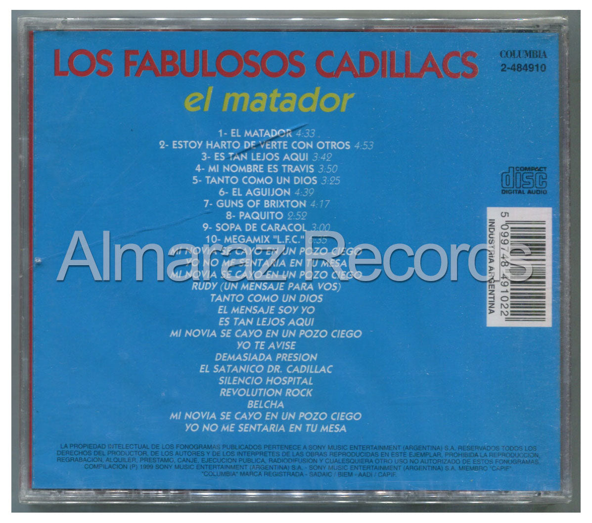 Los Fabulosos Cadillacs El Matador Mega Hits CD [Importado]