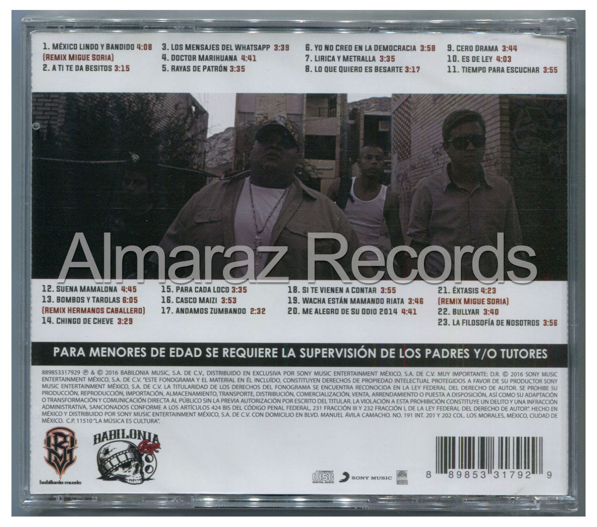 Cartel De Santa Los Jefes Soundtrack 2CD - Almaraz Records | Tienda de Discos y Películas
 - 2