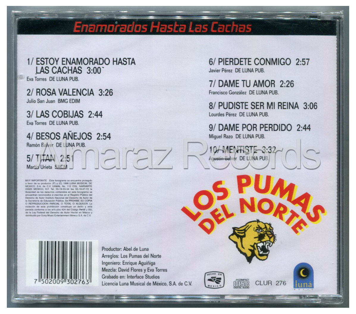 Los Pumas Del Norte Enamorados Hasta Las Cachas CD