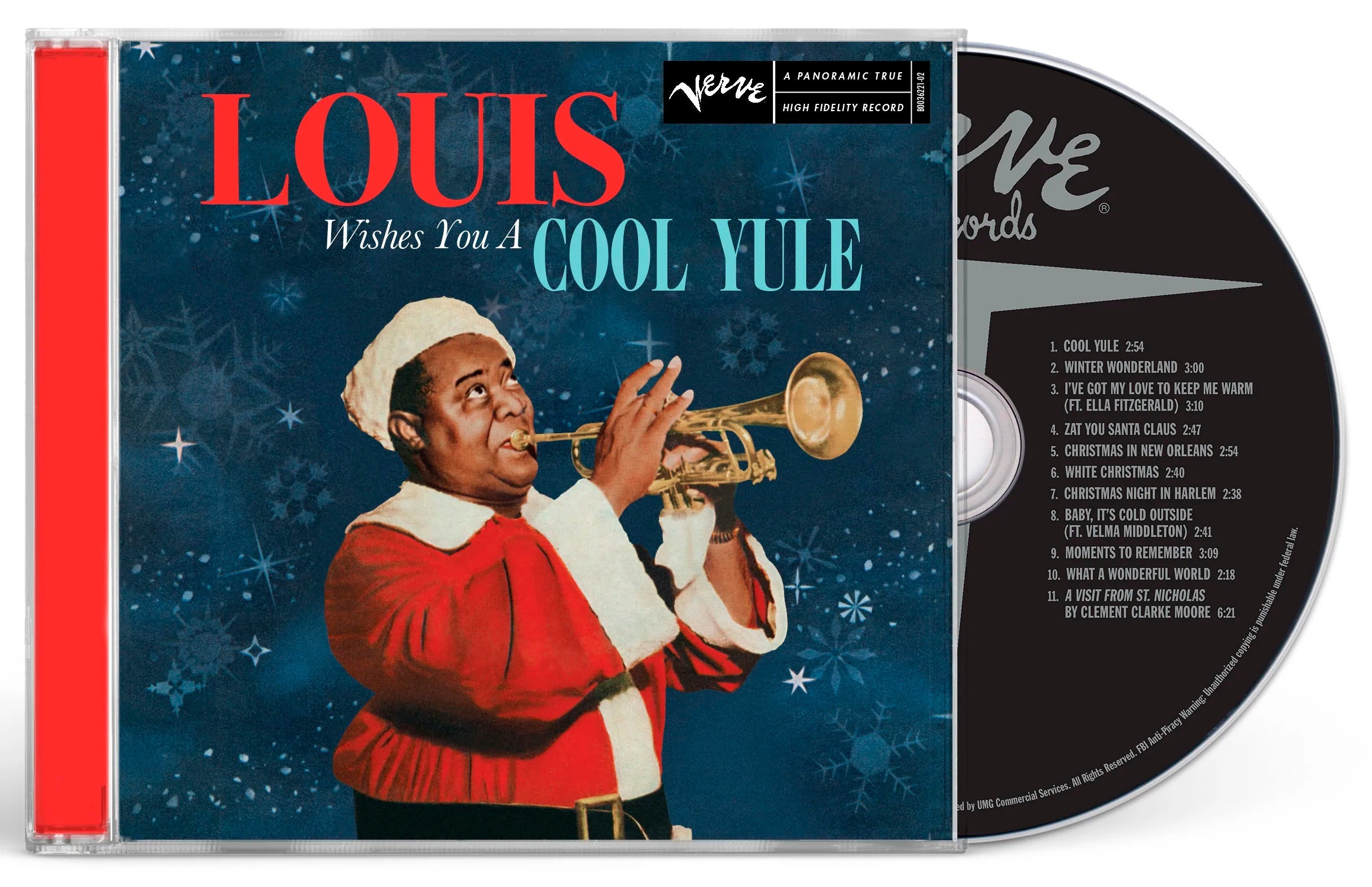 Louis Armstrong Louis Wishes You A Cool Yule CD [Importado]
