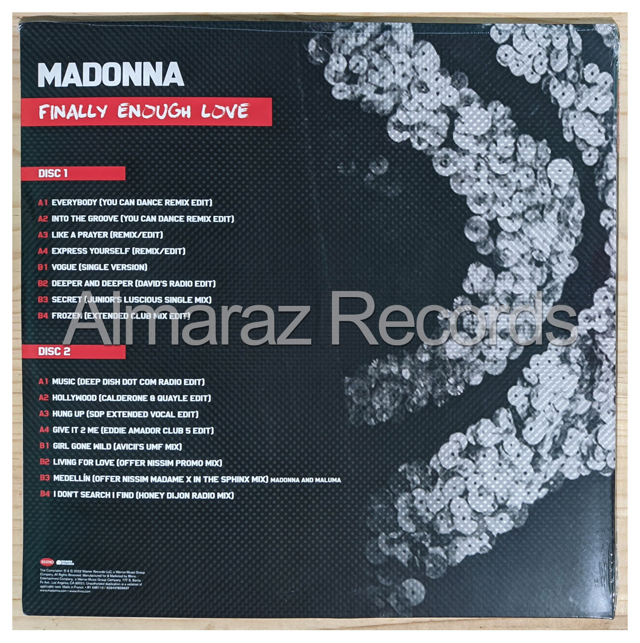 Madonna Finally Enough Love Clear Edition Vinilo Musicovinyl