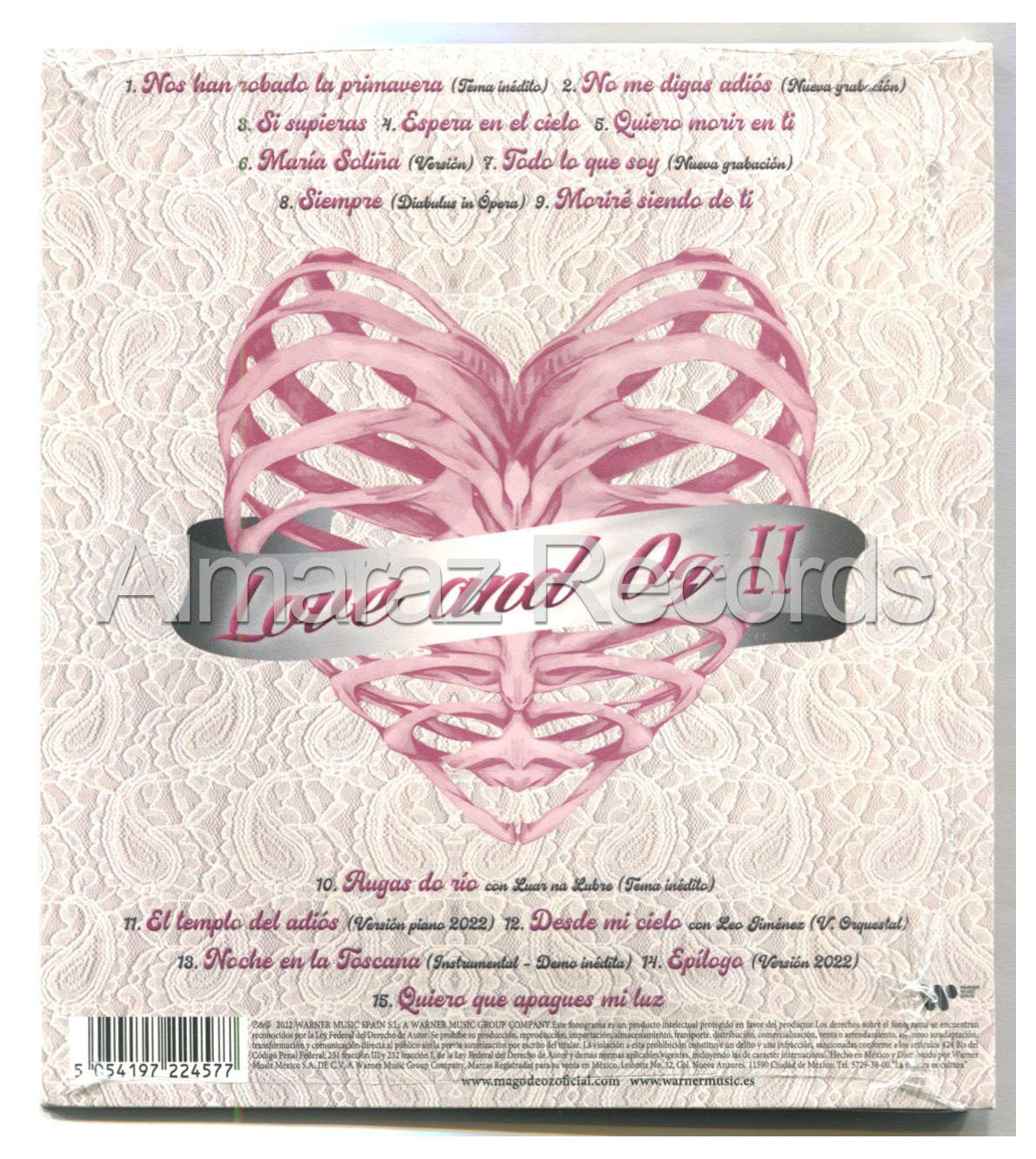Mago De Oz Love And Oz II CD [Importado]