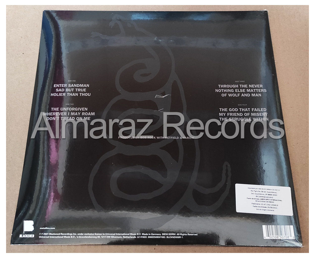 Metallica The Black Album Remastered Vinyl LP