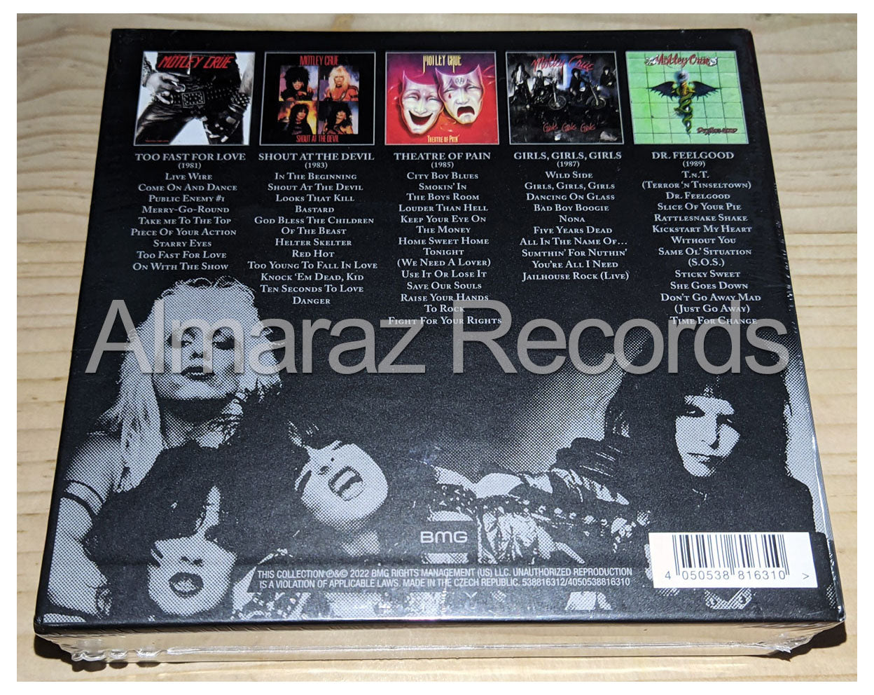 Motley Crue Crucial Crue The Studio Albums 1981-1989 5CD Boxset [Importado]