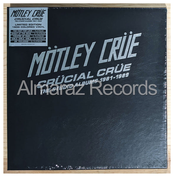 Motley Crue Crucial Crue The Studio Albums 1981-1989 Vinyl Boxset