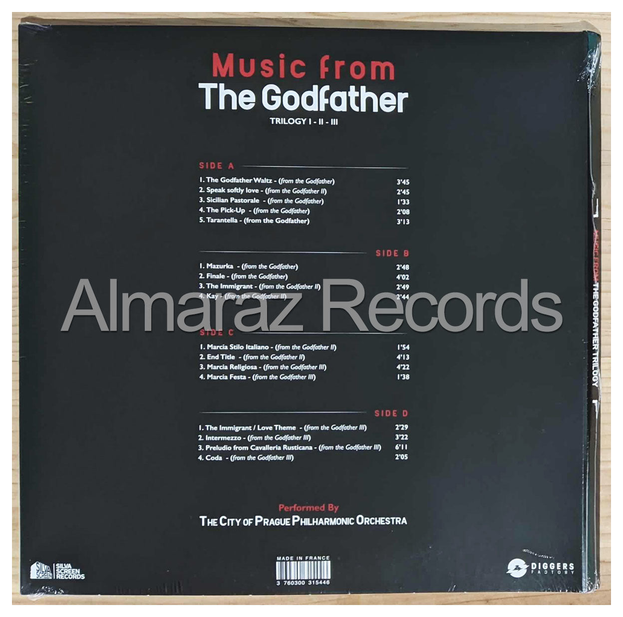 The Godfather Trilogy I-II-III Splattered Vinyl LP