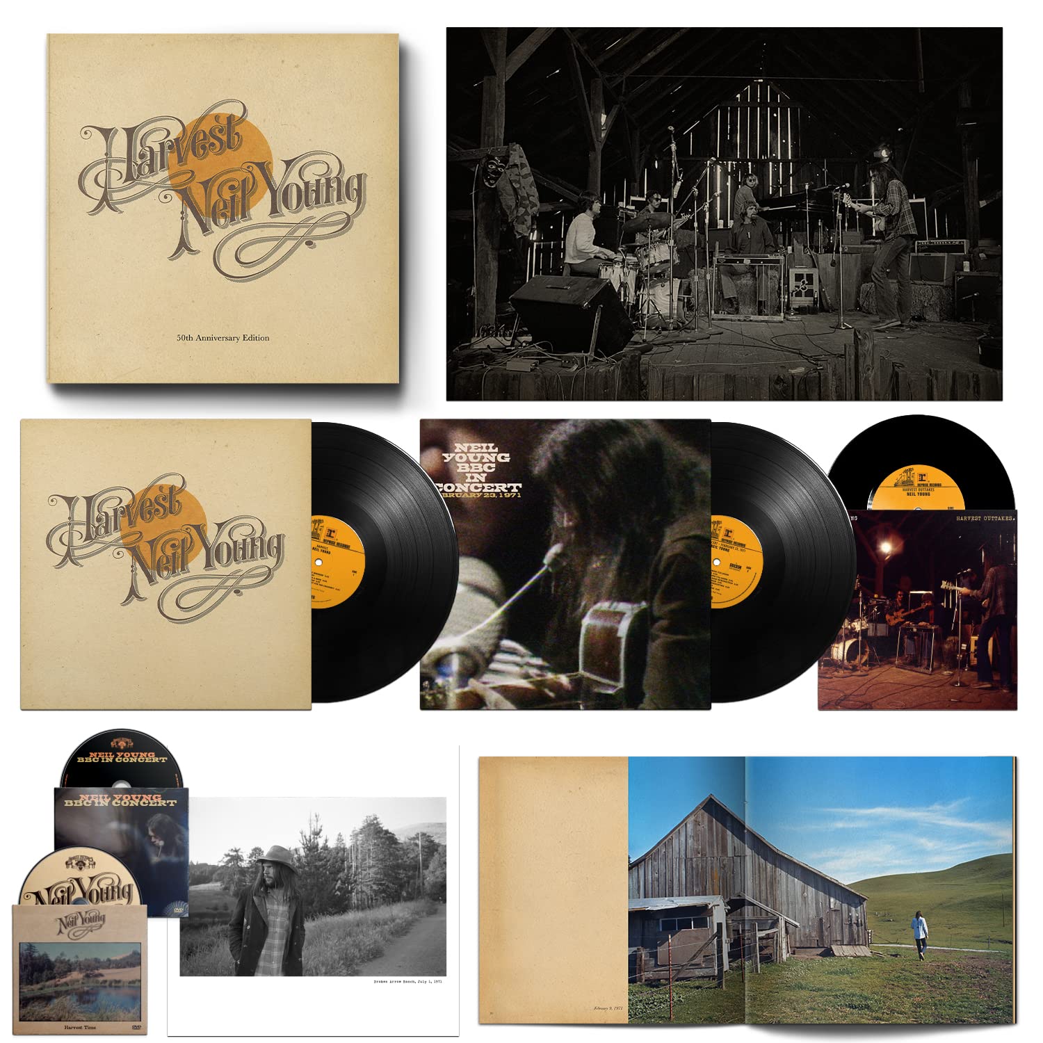Neil Young Harvest 50th Anniversary Vinyl LP+DVD Boxset