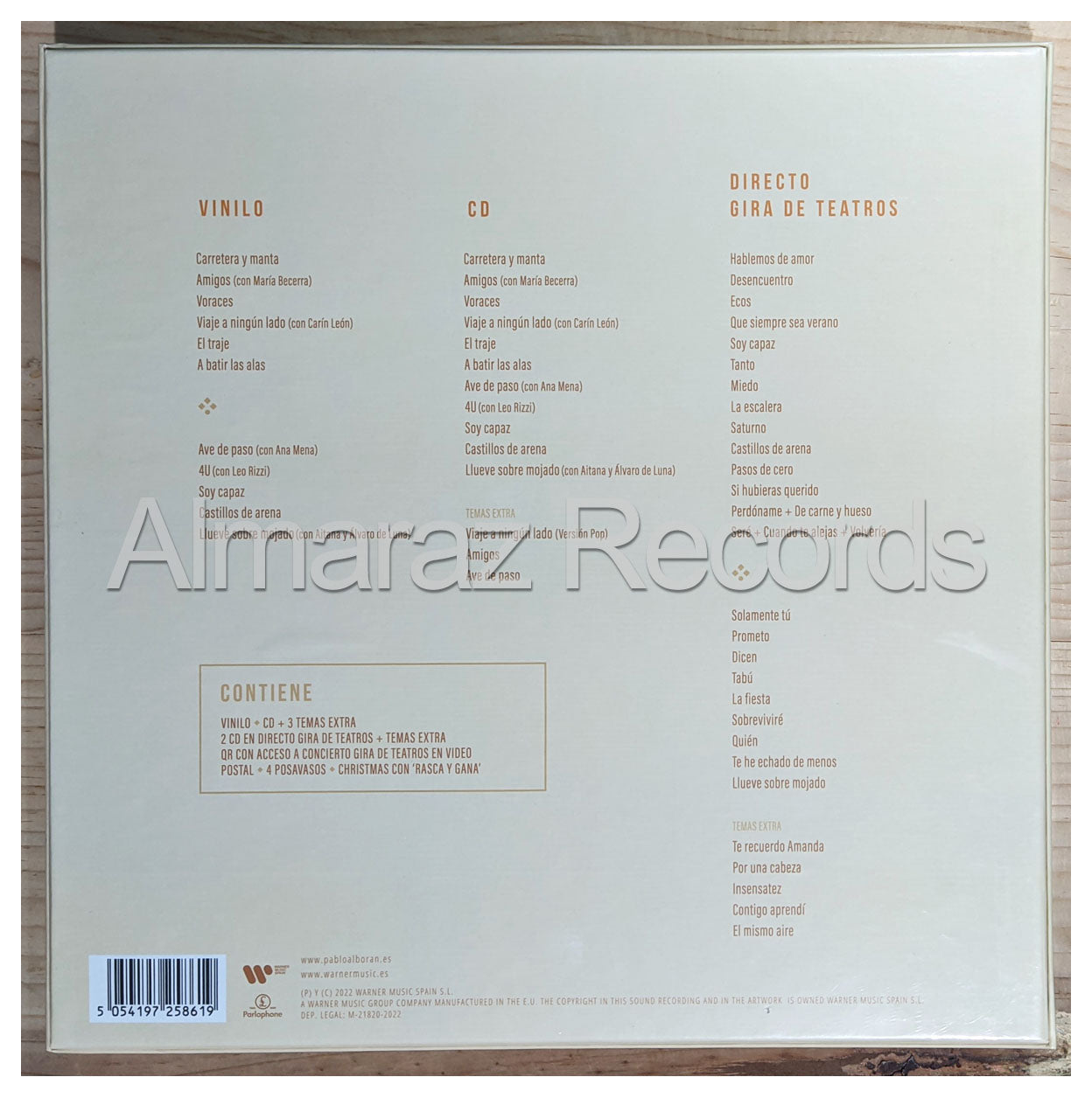 Pablo Alboran La Cuarta Hoja Deluxe Vinyl LP+CD Boxset