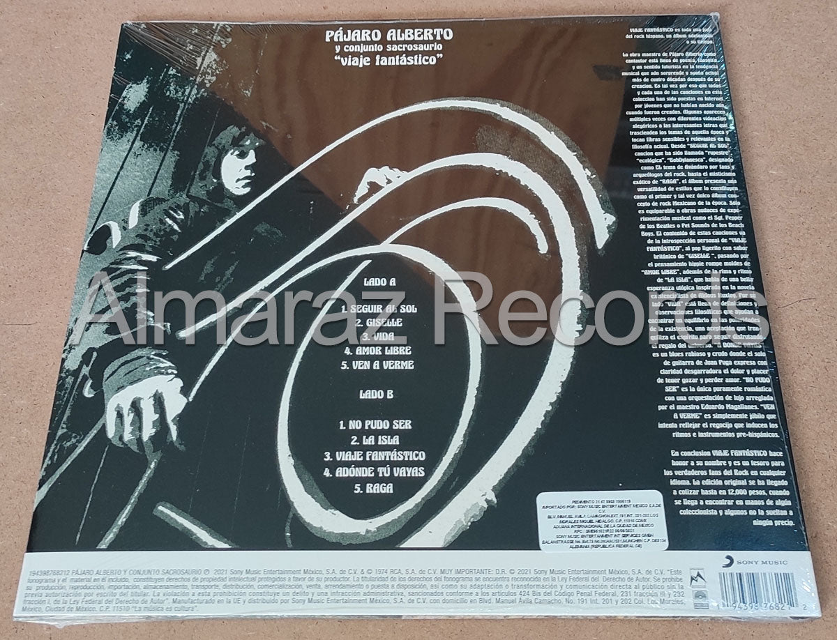 Pajaro Alberto Y Su Conjunto Sacrosaurio Viaje Fantastico Vinyl LP