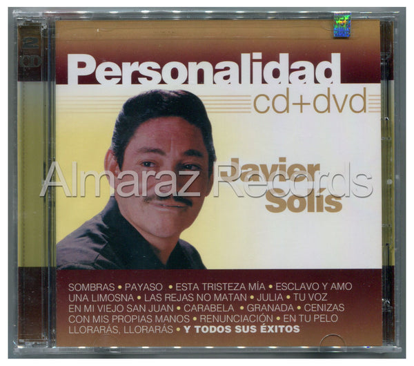 Javier Solis Personalidad CD+DVD - Almaraz Records | Tienda de Discos y Películas
 - 1