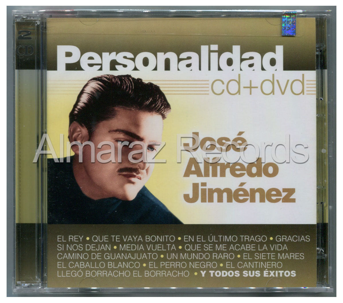 Jose Alfredo Jimenez Personalidad CD+DVD - Almaraz Records | Tienda de Discos y Películas
 - 1