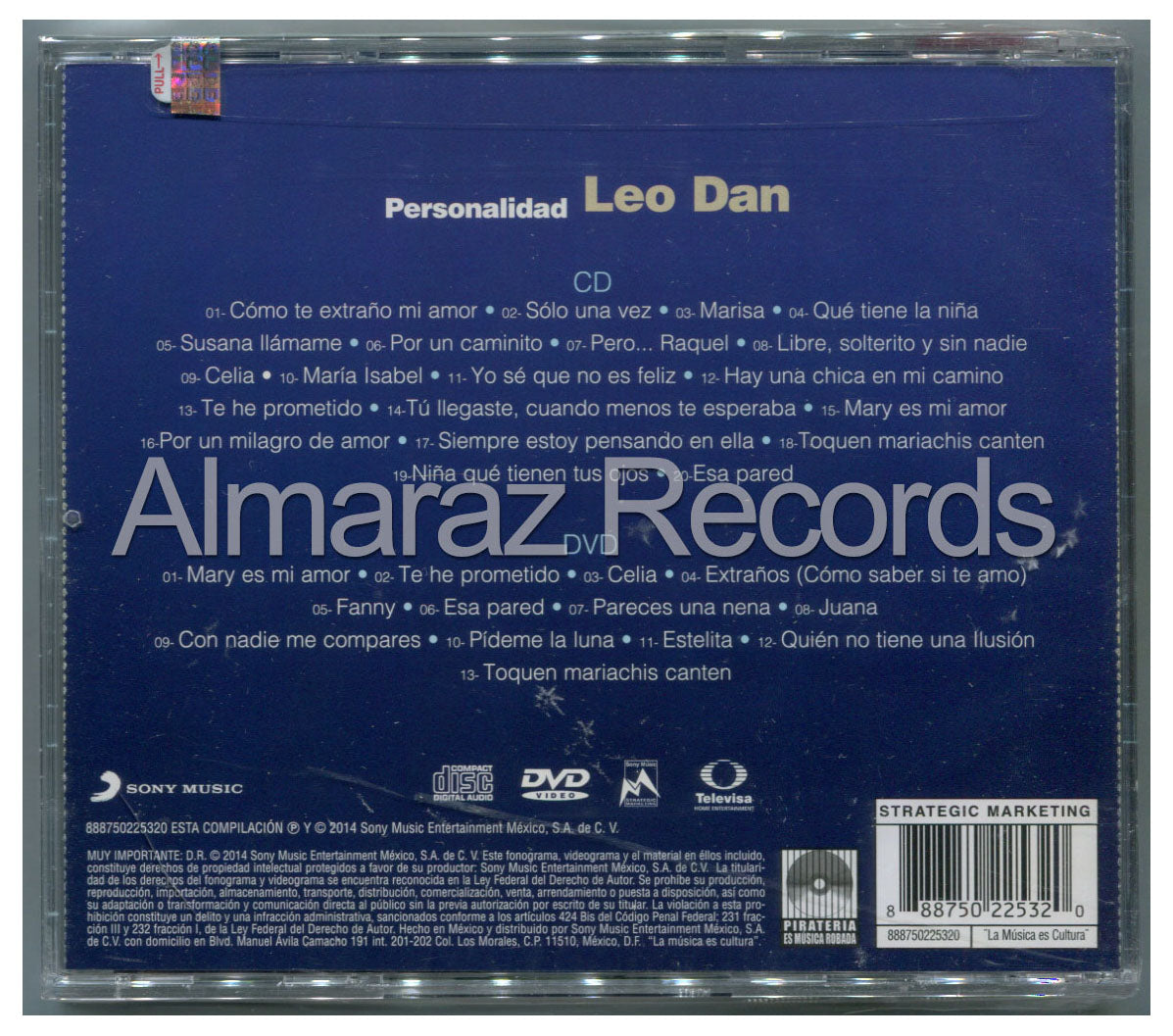 Leo Dan Personalidad CD+DVD - Almaraz Records | Tienda de Discos y Películas
 - 2