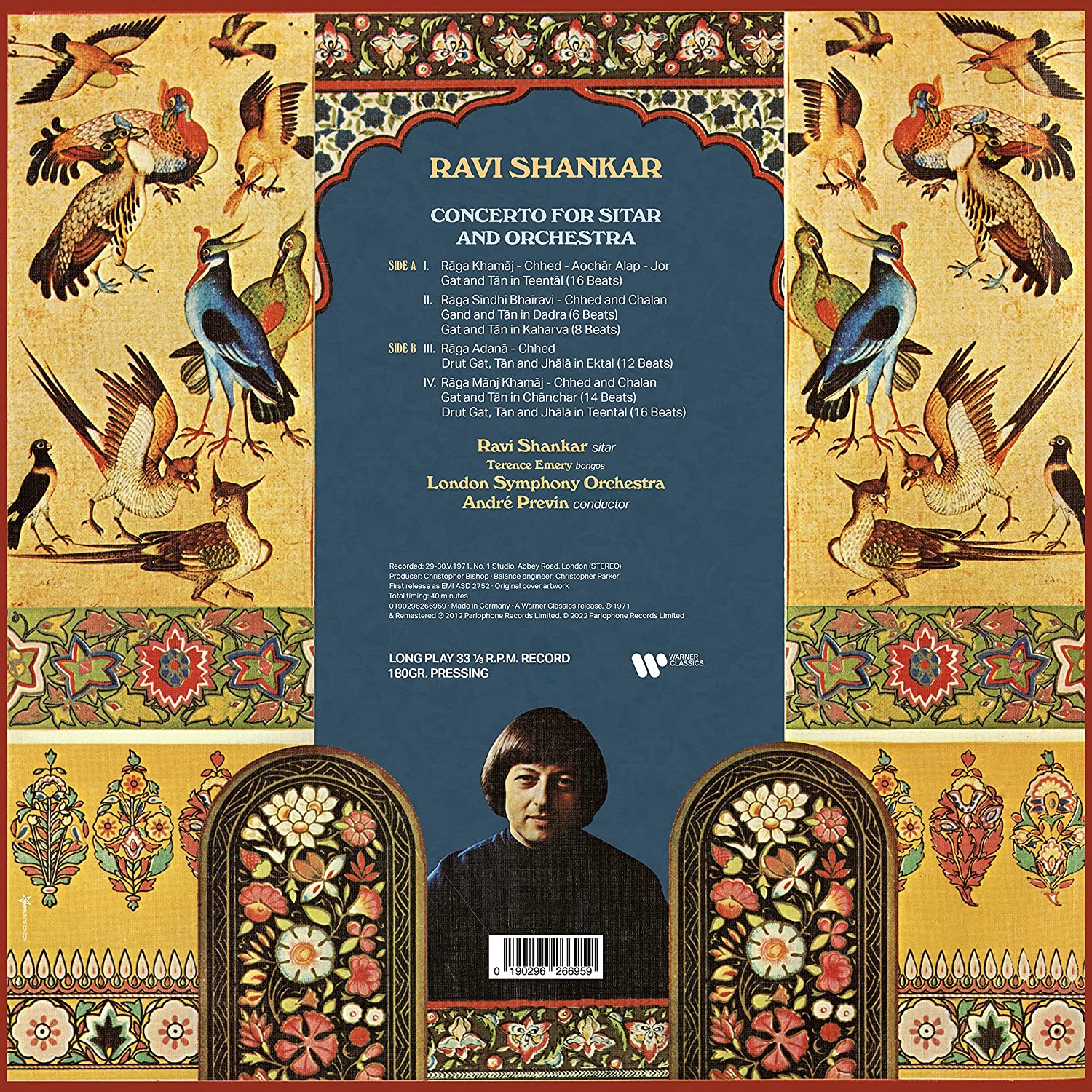 Ravi Shankar Concerto For Sitar And Orchestra Vinyl LP