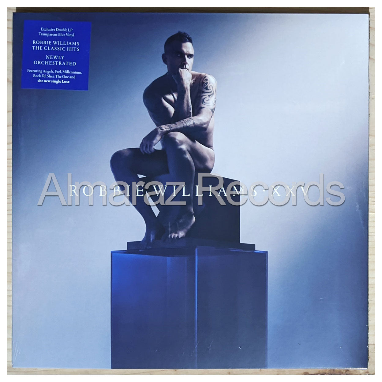 Robbie Williams XXV Limited Blue Vinyl LP