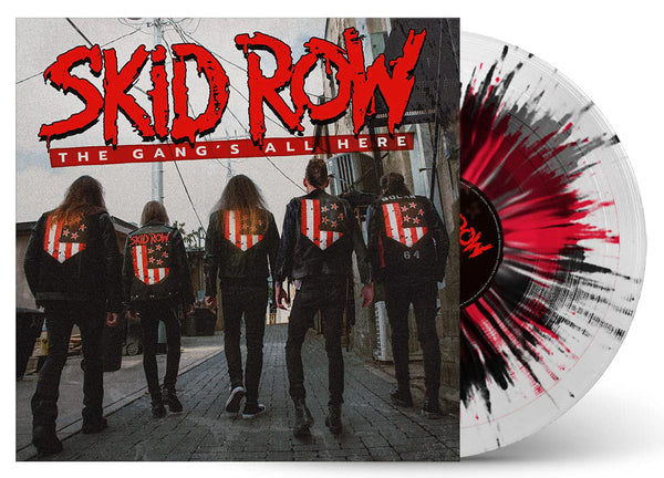 Skid Row The Gang's All Here Limited Clear/Black/Red Splattered Vinyl LP