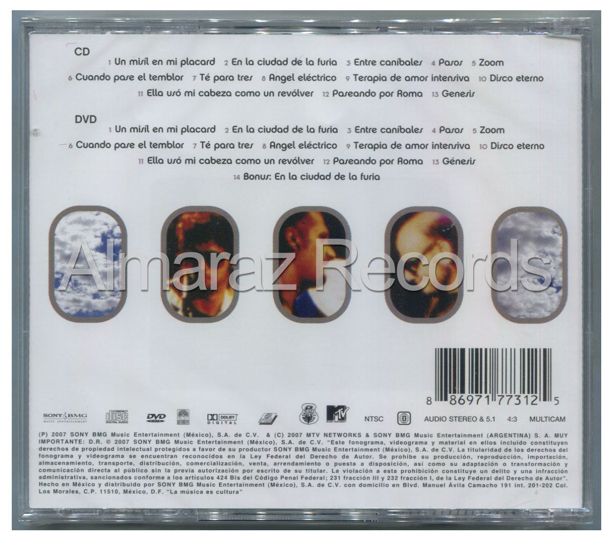 Soda Stereo MTV Unplugged Comfort Y Musica Para Volar CD+DVD - Almaraz Records | Tienda de Discos y Películas
 - 2