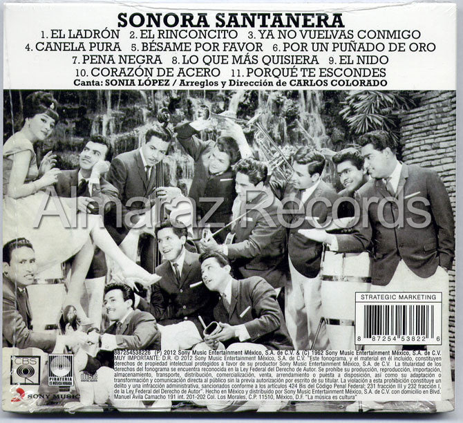 La Sonora Santanera Canta Sonia Lopez CD (2012 Digipak) - Almaraz Records | Tienda de Discos y Películas
 - 2