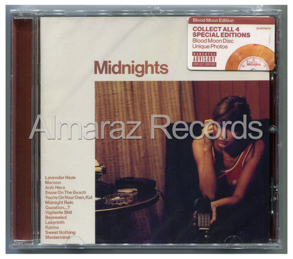 Taylor Swift Midnights Limited Blood Moon CD [Importado]