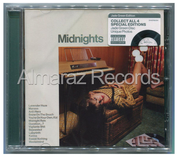 Taylor Swift Midnights Limited Jade Green CD [Importado]