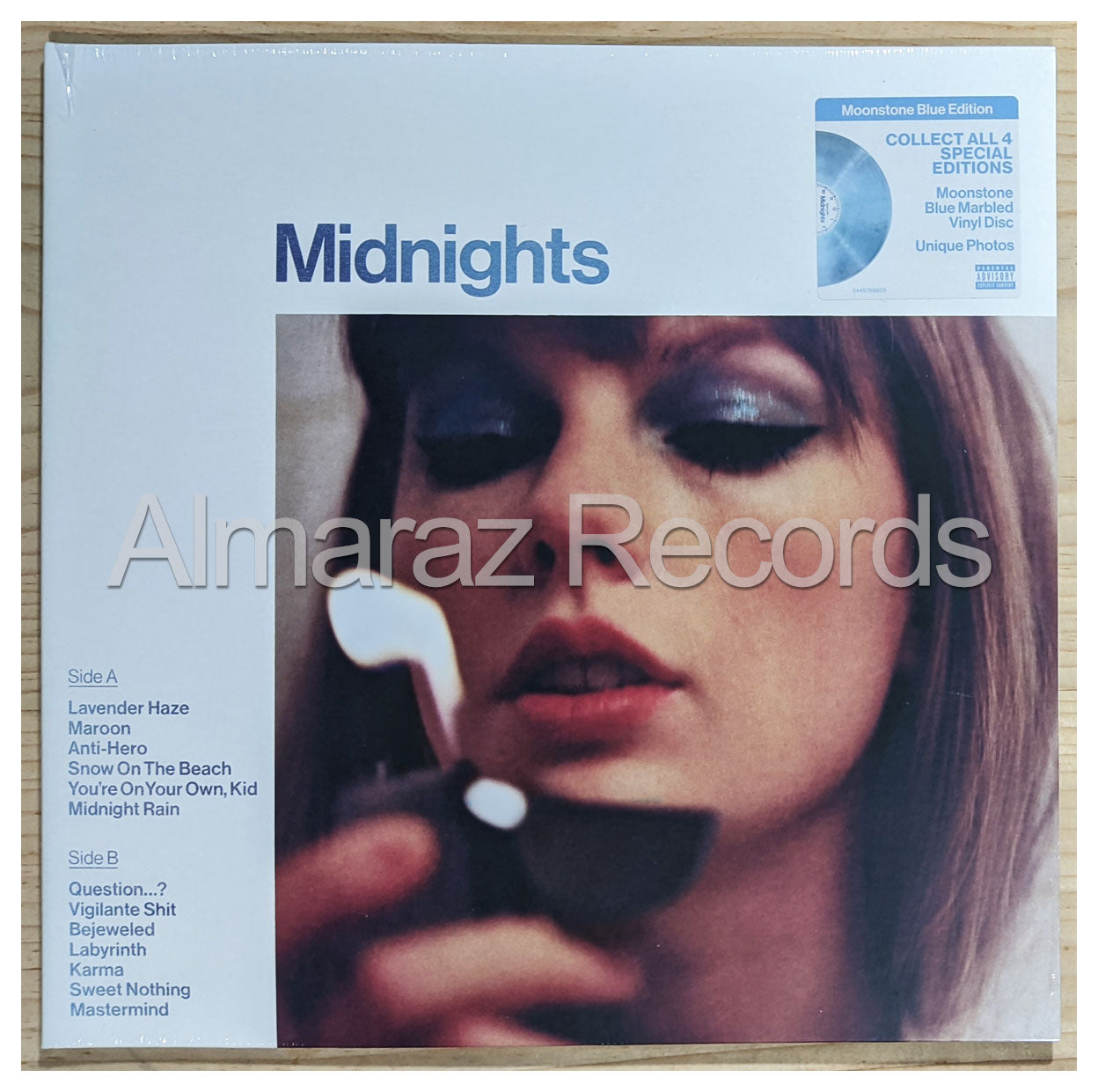 Taylor Swift Midnights Limited Moonstone Blue Vinyl LP