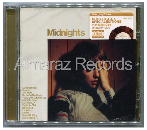 Taylor Swift Midnights Limited Mahogany CD [Importado]