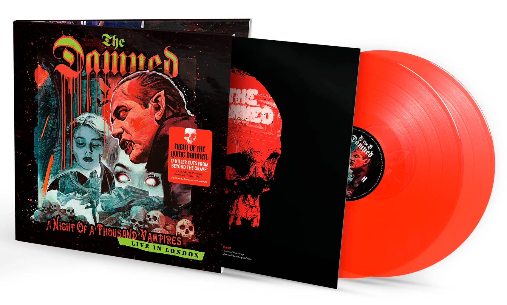 The Damned A Night of A Thousand Vampires Red Vinyl LP