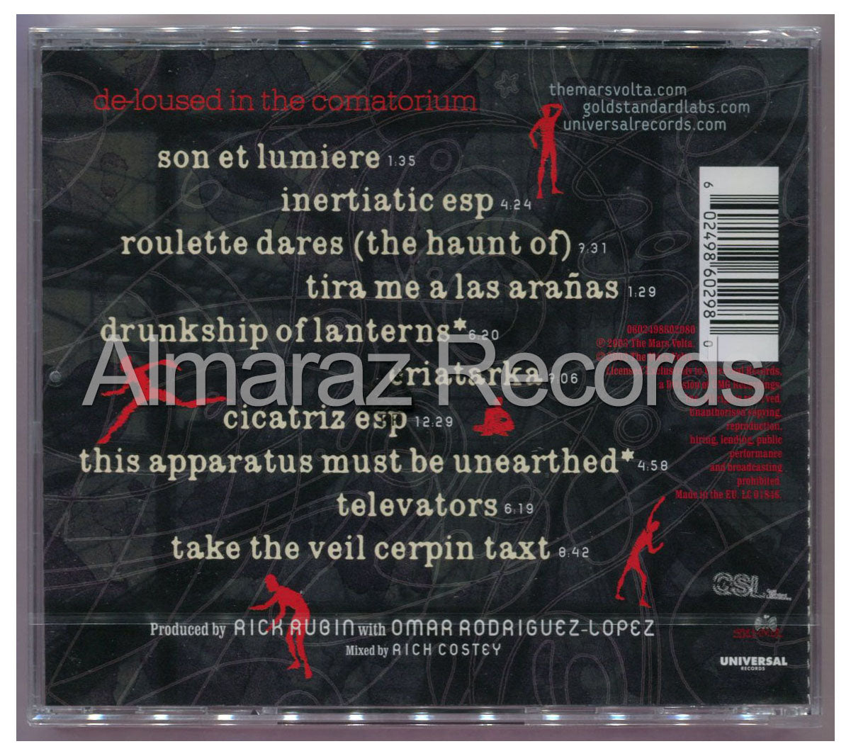 The Mars Volta De-Loused In The Comatorium CD [Importado]