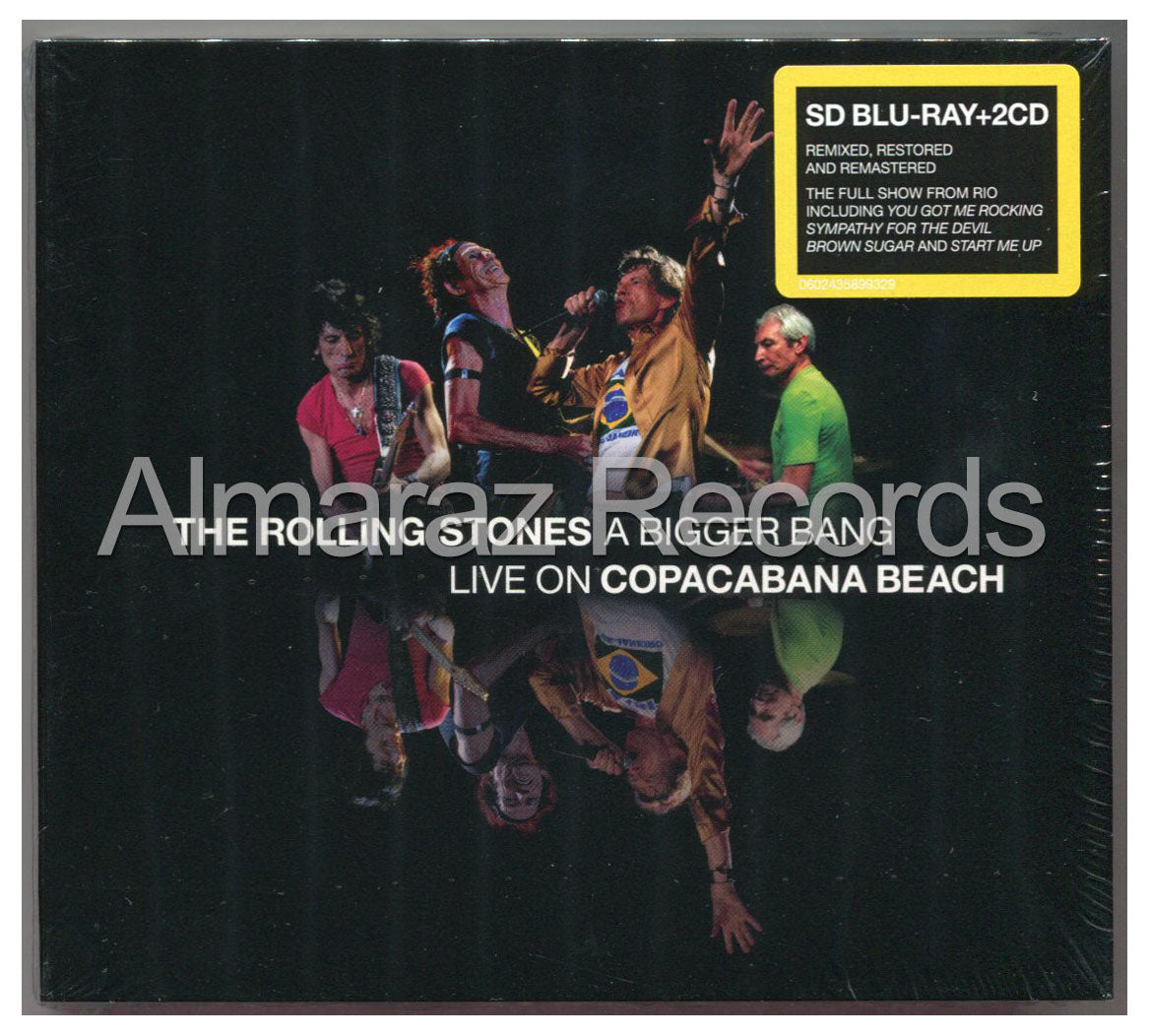 The Rolling Stones A Bigger Bang Live On Copacabana Beach 2CD+Blu-Ray [Importado]