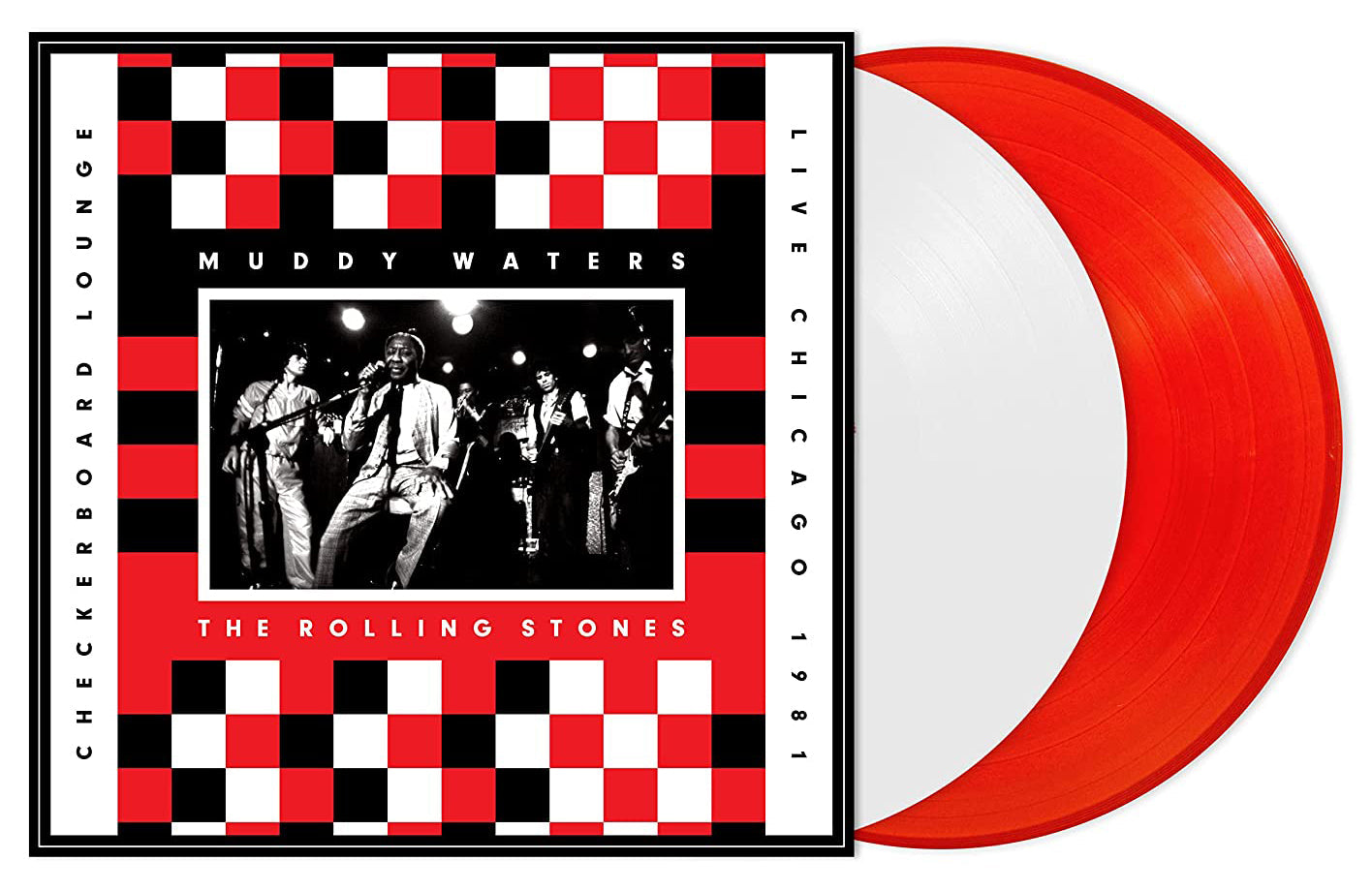 The Rolling Stones & Muddy Waters Live Chicago 1981 White/Red Vinyl LP