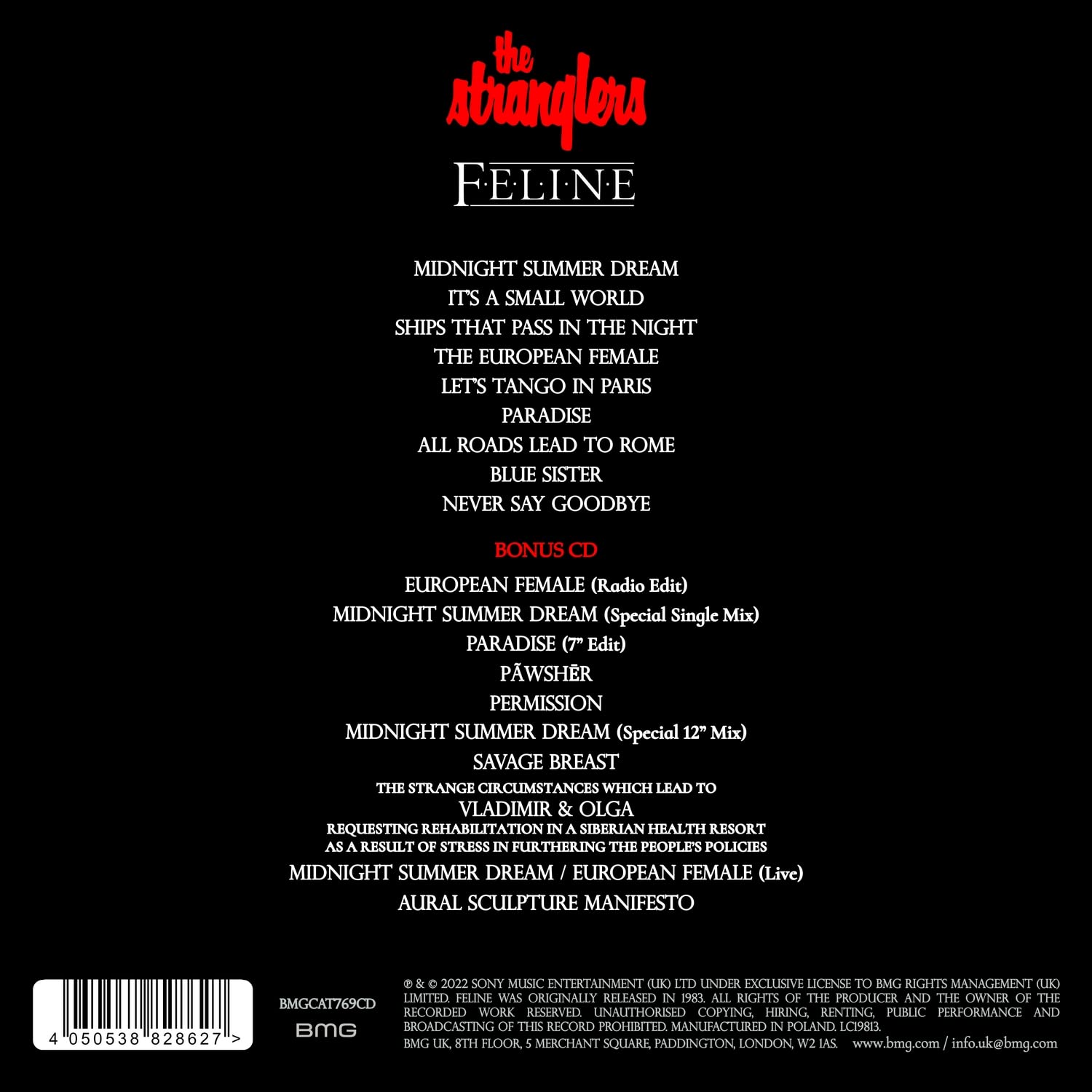 The Stranglers Feline Deluxe 2CD [Importado]