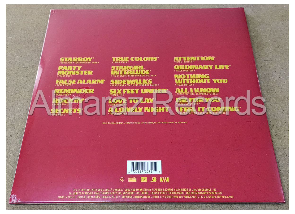 The Weeknd Starboy Limited Traslucent Red Vinyl LP