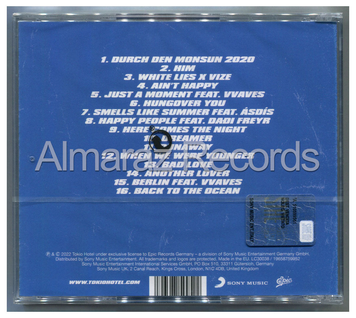 Tokio Hotel 2001 CD [Importado]