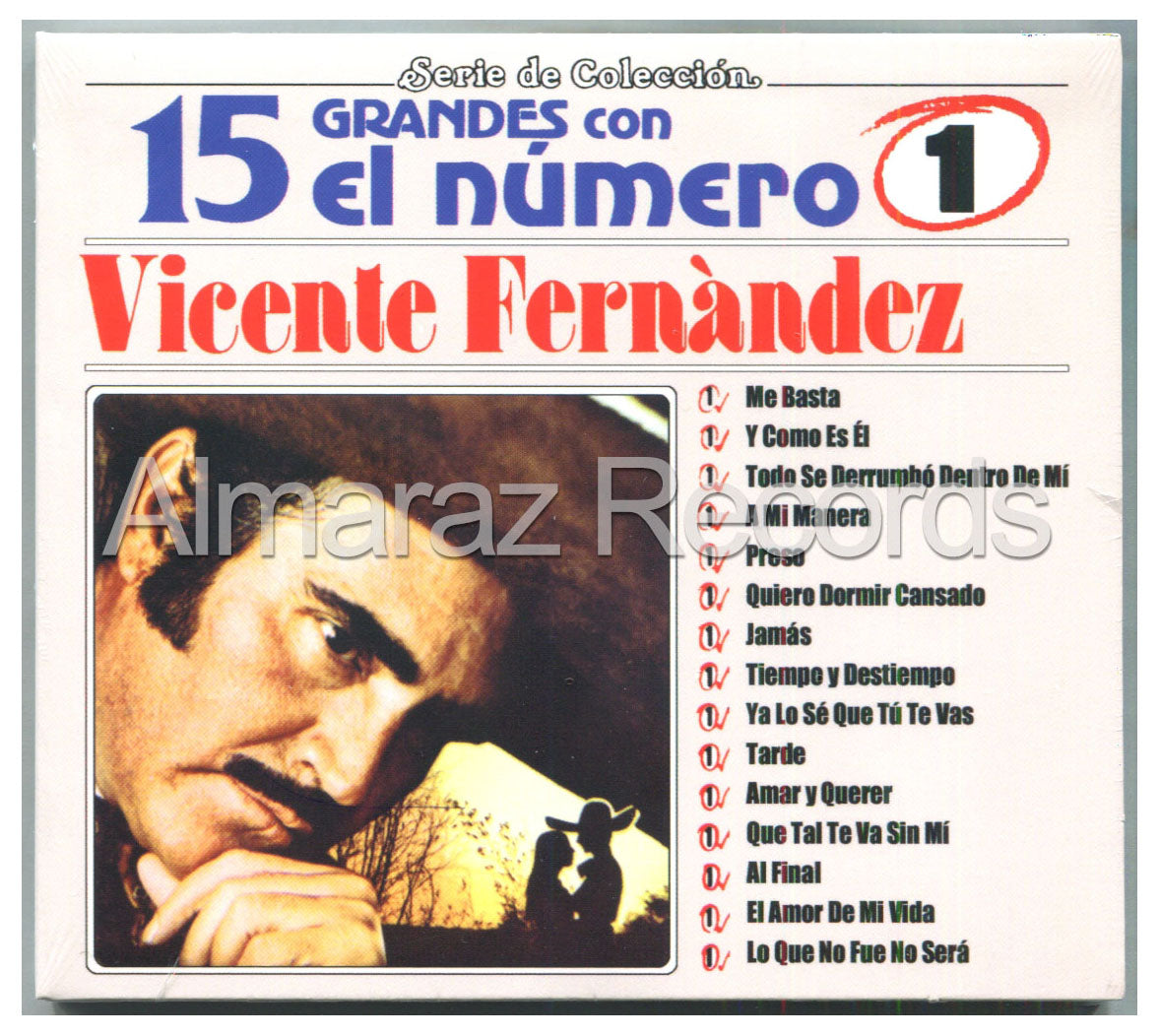 Vicente Fernandez 15 Grandes Con El Numero 1 CD (2012 Digipak) - Almaraz Records | Tienda de Discos y Películas
 - 1