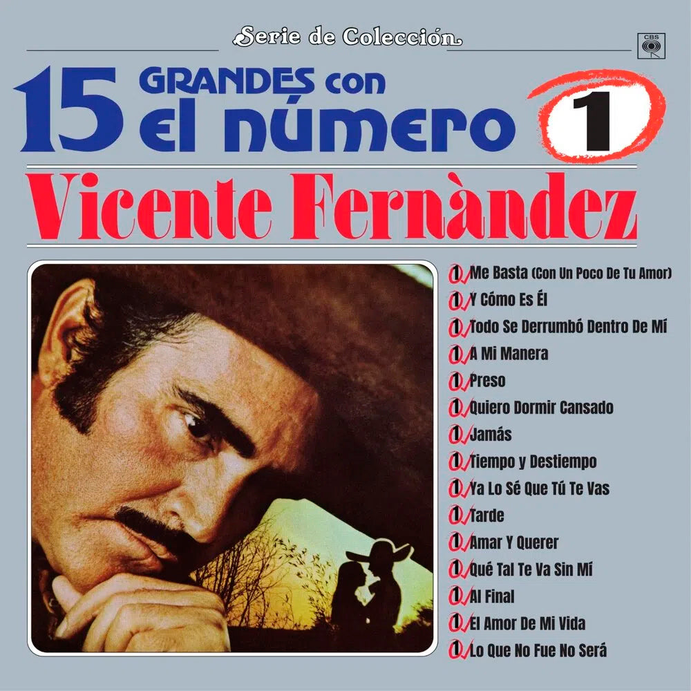 Vicente Fernandez 15 Grandes Con El Numero 1 Vinyl LP
