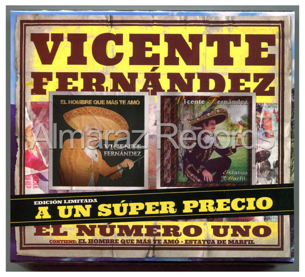 Vicente Fernandez El Hombre Que Mas Te Amo + Estatua De Marfil 2CD