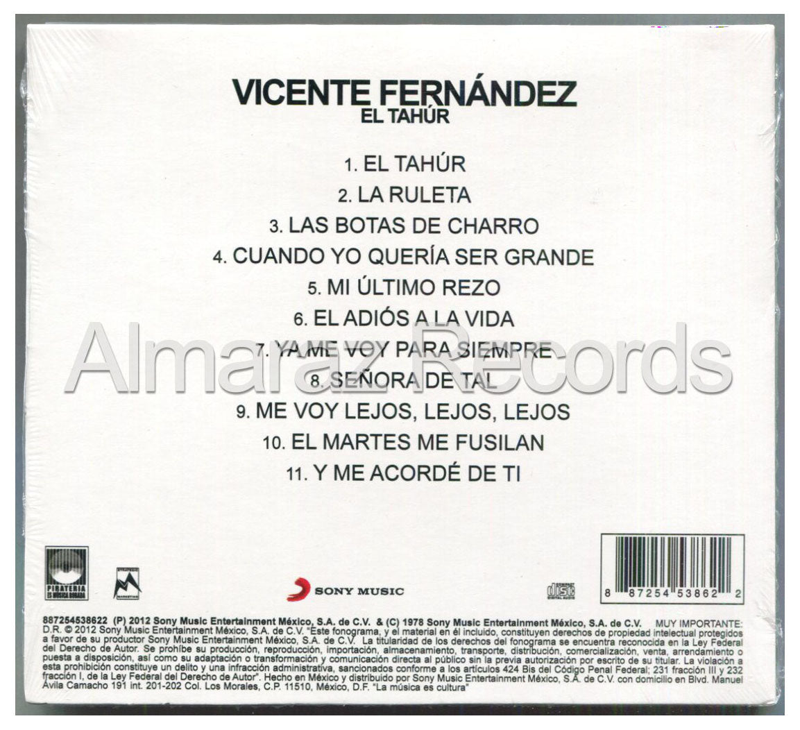 Vicente Fernandez El Tahur CD