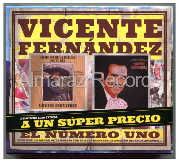 Vicente Fernandez Lo Mejor De La Baraja Con El Rey + Mientras Ustedes No Dejen De Apladir 2CD
