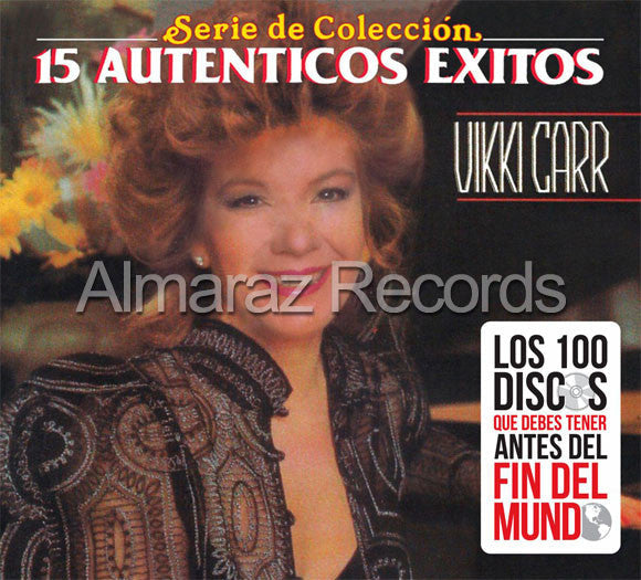 Vikky Carr Sus 15 Grandes Exitos CD (2012 Digipak) - Almaraz Records | Tienda de Discos y Películas
