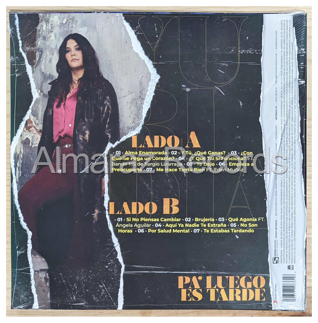 Yuridia Pa Luego Es Tarde Vinyl LP [Amarillo]