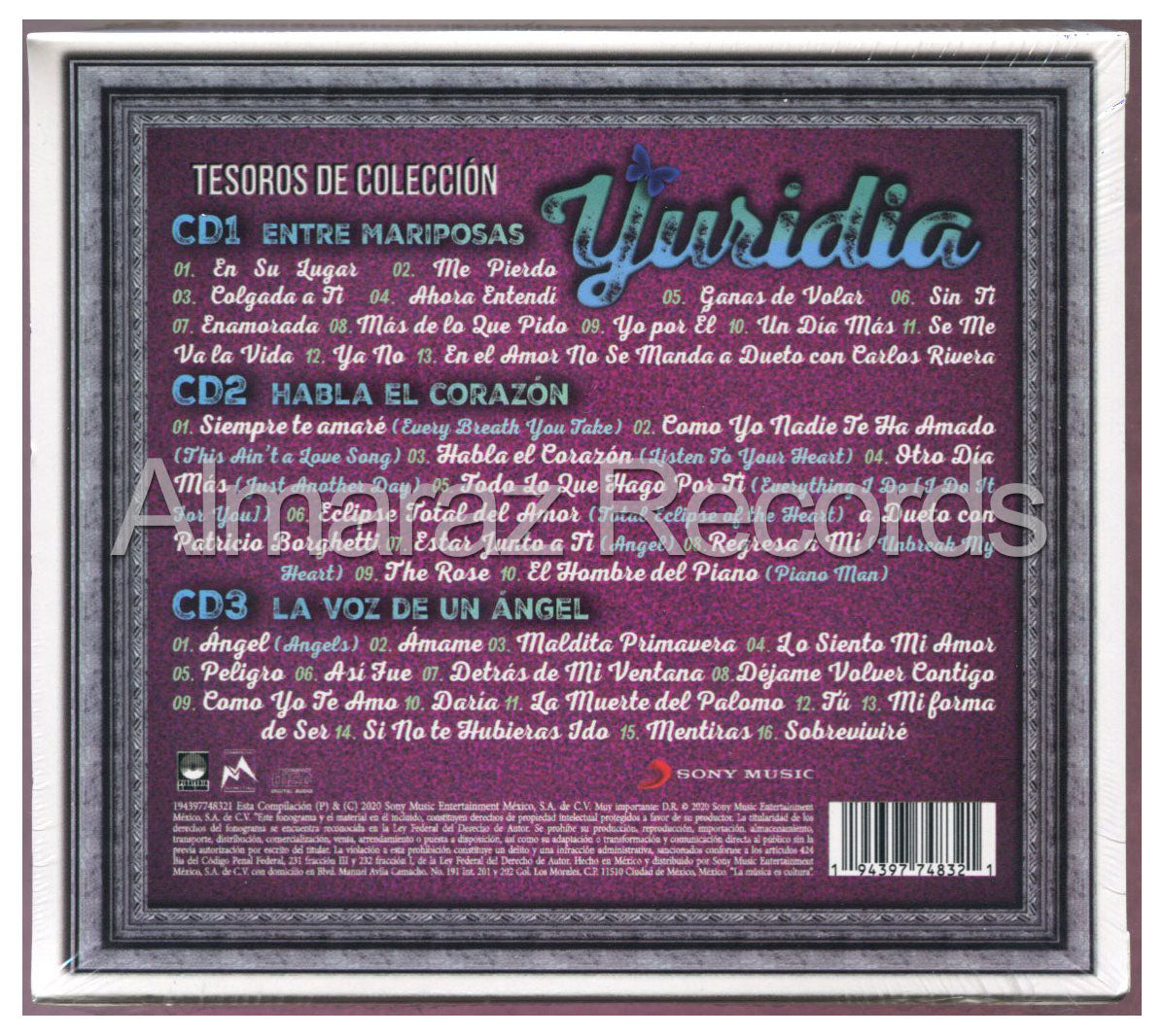 Yuridia Tesoros De Coleccion 3CD